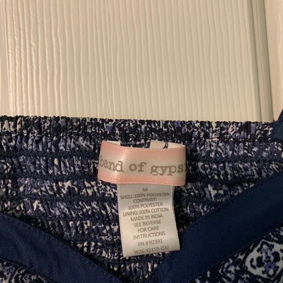 navy patterned sun dress - Picture 4 of 7